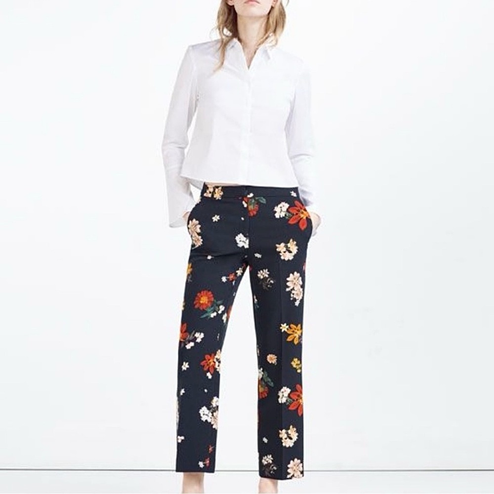 Cynthia Rowley floral pencil pants Size 8